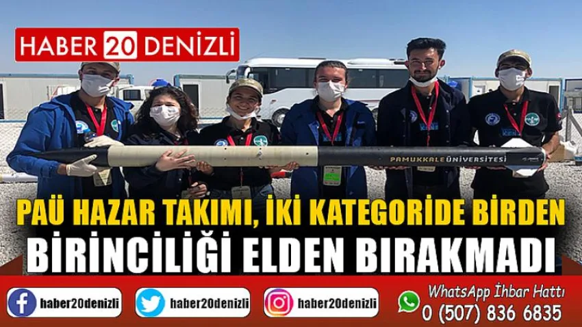 PAÜ Hazar Takımı, İki Kategoride Birden Birinciliği Elden Bırakmadı