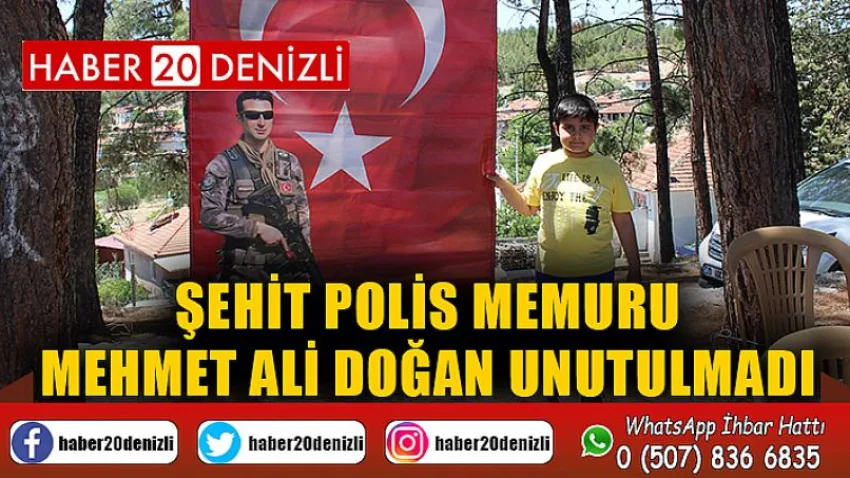 Şehit polis memuru Mehmet Ali Doğan unutulmadı