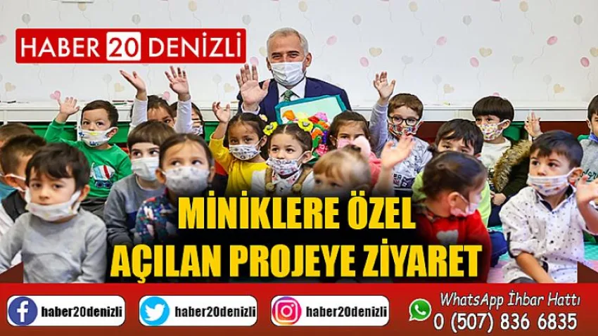 Miniklere özel açılan projeye ziyaret