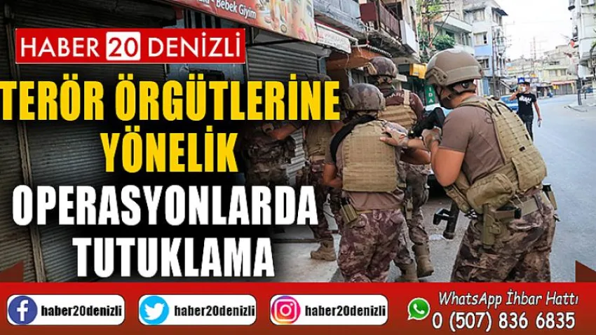Terör örgütlerine yönelik operasyonlarda 8 tutuklama