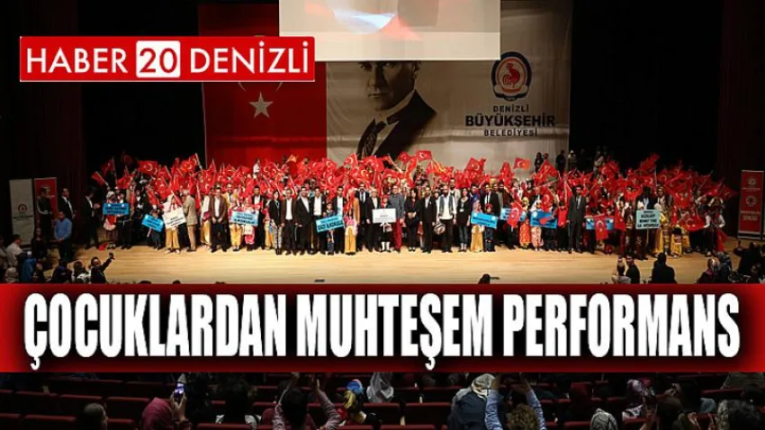 Çocuklardan muhteşem performans