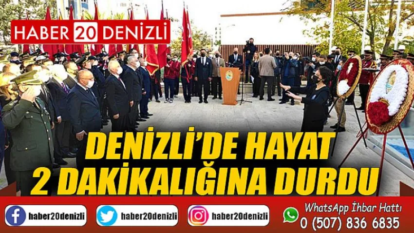 Denizli’de hayat 2 dakikalığına durdu