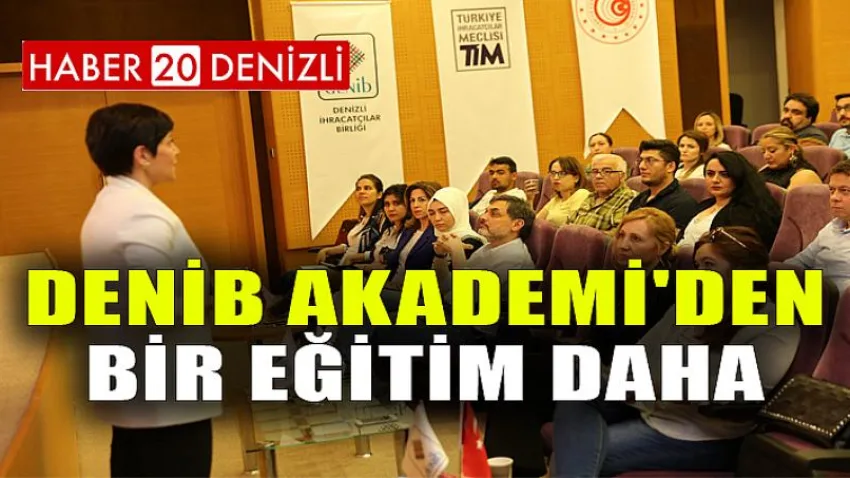 DENİB Akademi'den Bir Eğitim Daha