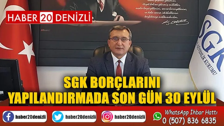 SGK borçlarını yapılandırmada son gün 30 Eylül