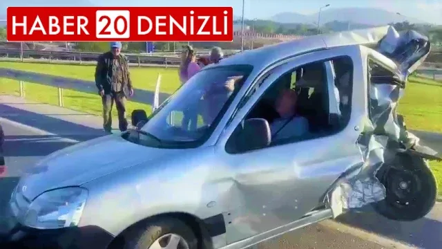 Araçta sıkışan sürücü için ölüm kalım savaşı verildi