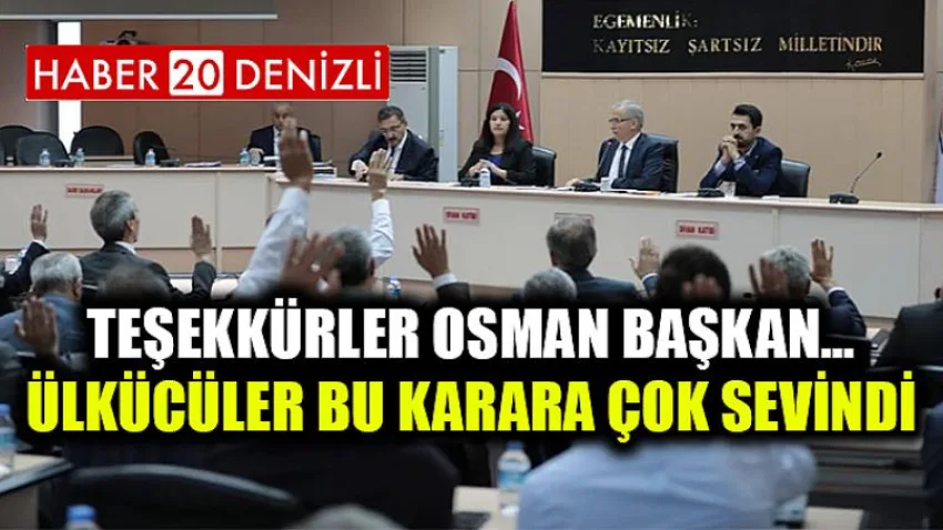Teşekkürler Osman Başkan… Ülkücüler Bu Karara Çok Sevindi