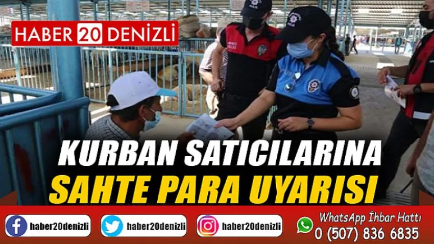 Kurban satıcılarına sahte para uyarısı