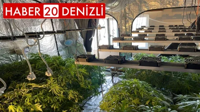 Zehir tacirinin evi uyuşturucu serası çıktı