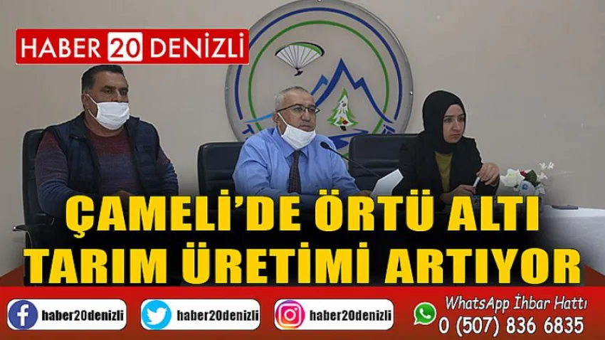 Çameli’de Örtü Altı Tarım Üretimi Artıyor