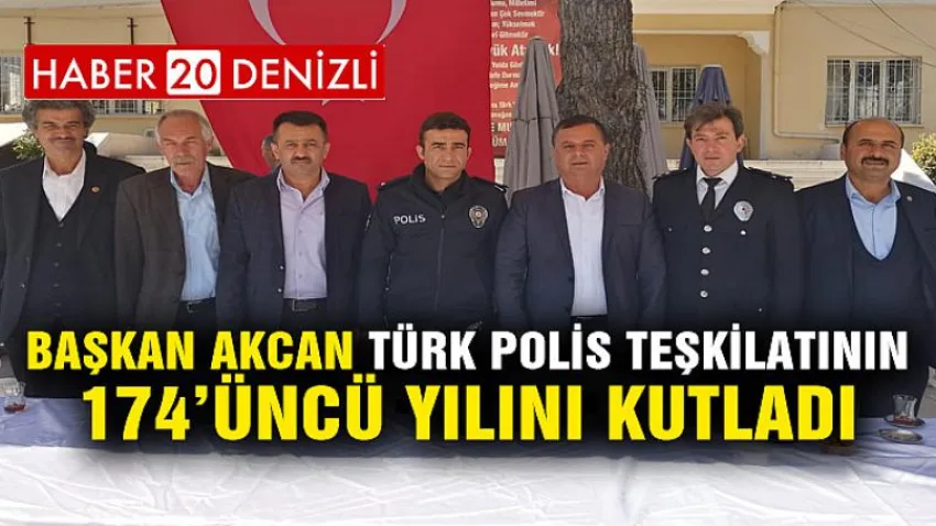 Başkan Akcan Türk Polis Teşkilatının 174’Üncü Yılını Kutladı