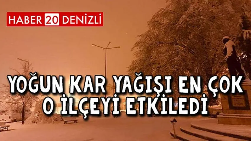 Yoğun Kar Yağışı En Çok O İlçeyi Etkiledi