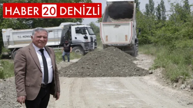Honaz Belediyesi arazi yollarında düzenleme çalışmalarına devam ediyor