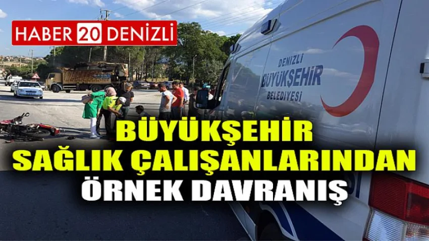 Büyükşehir sağlık çalışanlarından örnek davranış