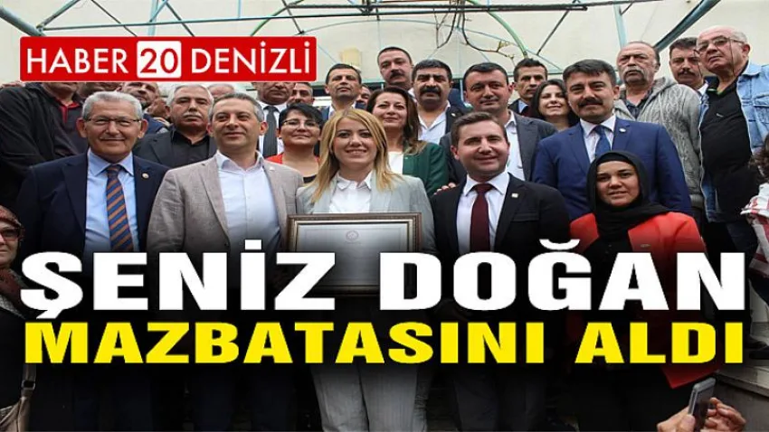 Şeniz Doğan Mazbatasını Aldı