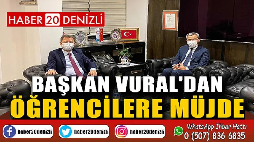 Başkan Vural'dan Öğrencilere Müjde