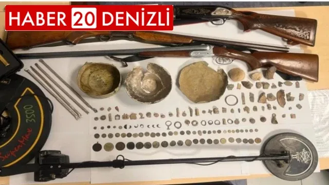 Jandarmanın takibe aldığı şahsın ev ve işyerinde tarihi eserler çıktı