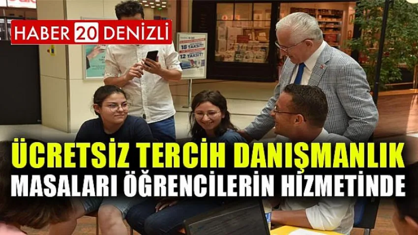 Ücretsiz Tercih Danışmanlık Masaları Öğrencilerin Hizmetinde