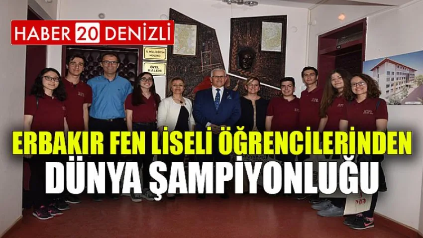 Erbakır Fen Liseli Öğrencilerinden Dünya Şampiyonluğu