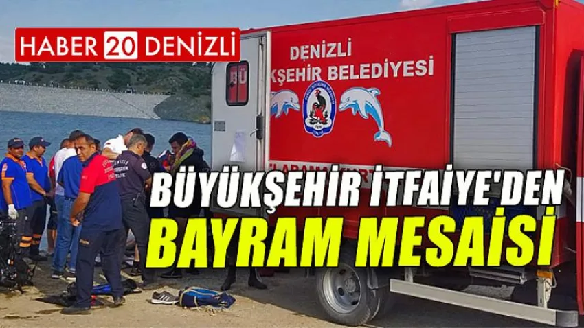 Büyükşehir İtfaiye'den Bayram Mesaisi