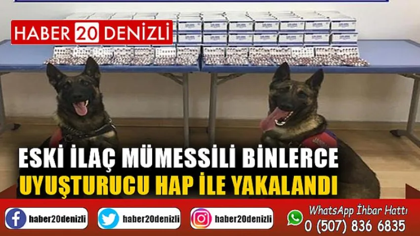 Eski ilaç mümessili binlerce uyuşturucu hap ile yakalandı