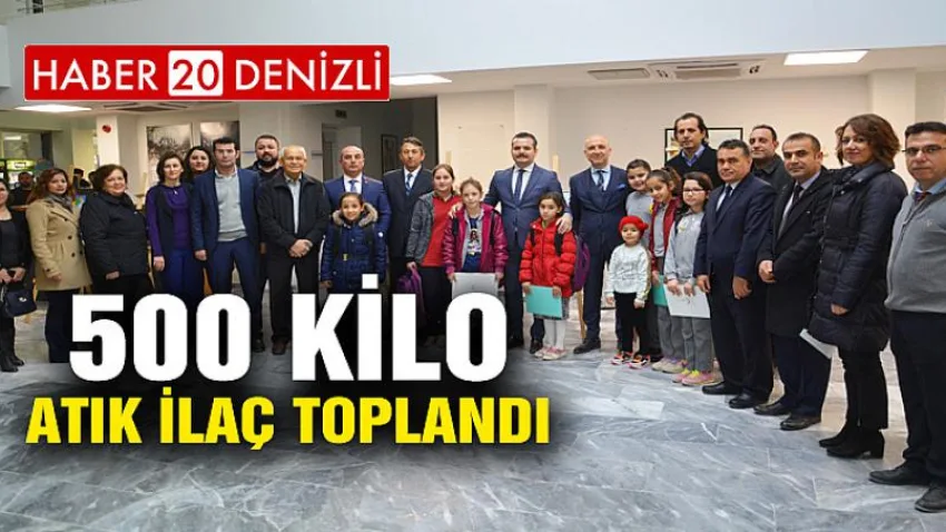Sarayköy’de 500 kilo atık ilaç toplandı