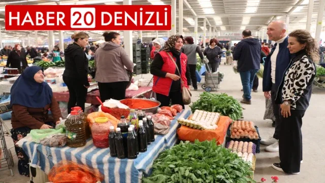 Özbaş çiftinden pazar ziyareti