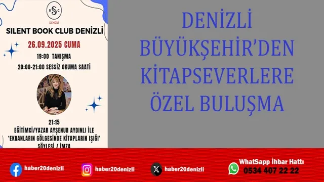 “Ekranların Gölgesinde Kitapların Işığı” adlı söyleşi ve imza etkinliği