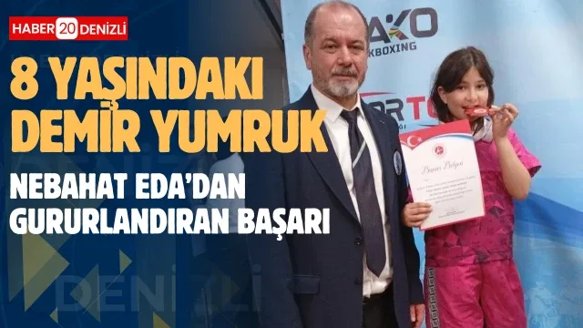 8 yaşındaki demir yumruk Nebahat Eda’dan gururlandıran başarı