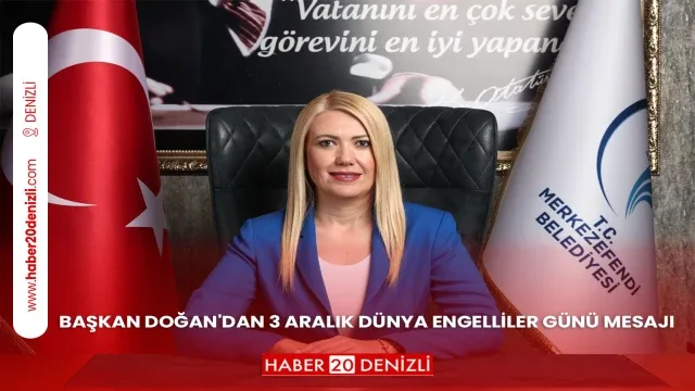 Başkan Doğan'dan 3 Aralık Dünya Engelliler Günü Mesajı