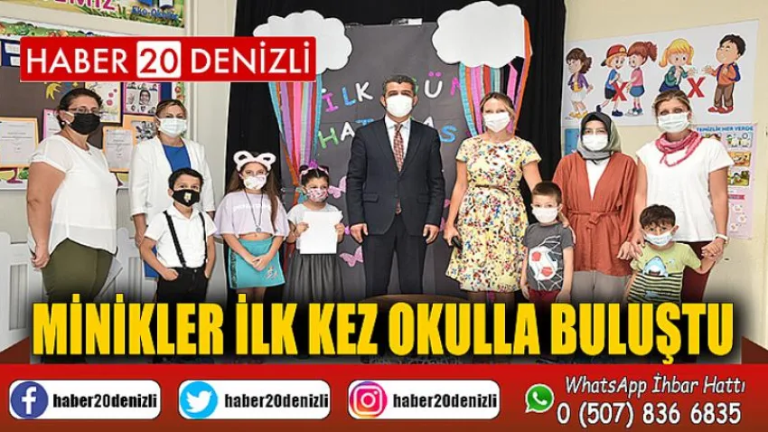 Minikler ilk kez okulla buluştu