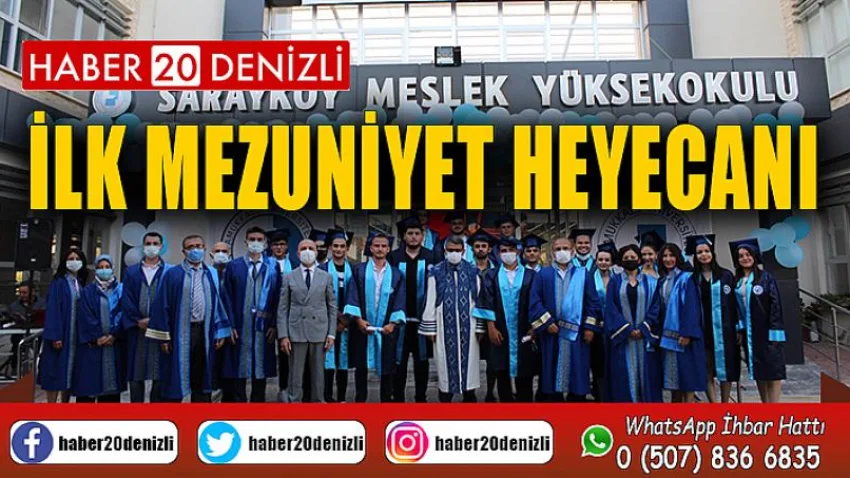 PAÜ Sarayköy Meslek Yüksekokulu’nda ilk mezuniyet heyecanı