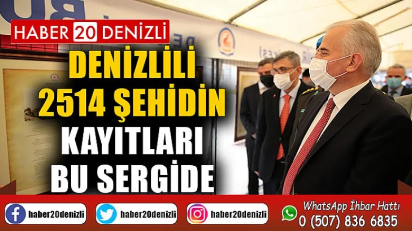 Denizlili 2514 şehidin kayıtları bu sergide