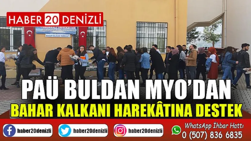 PAÜ Buldan MYO’dan Bahar Kalkanı Harekâtına Destek