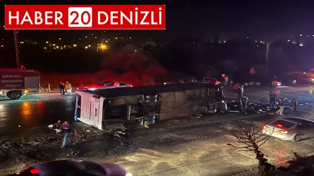Denizli’de otobüs, minibüs ve çok sayıda araç zincirleme kazaya karıştı: 3 ölü, 50 yaralı
