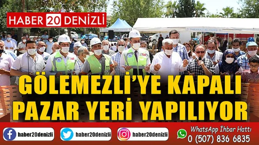 Gölemezli’ye Kapalı Pazar Yeri Yapılıyor