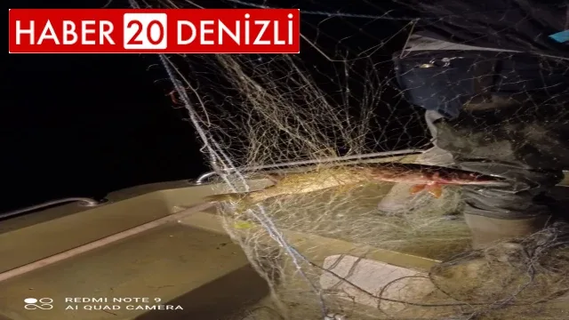 Denizli’de 43 bin 400 metre kaçak ağ imha edildi