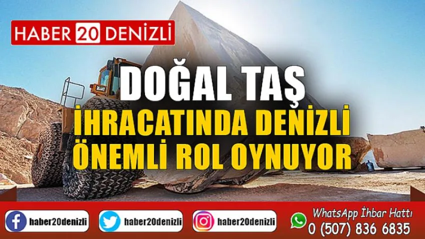 Doğal Taş İhracatında Denizli Önemli Rol Oynuyor