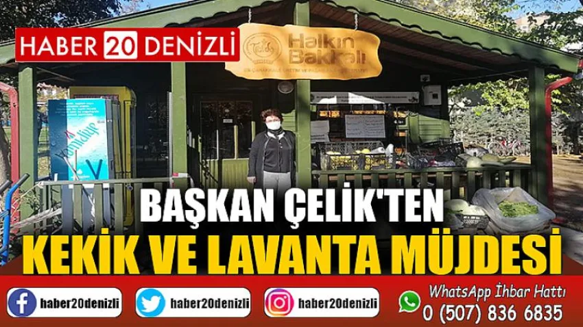 Başkan Çelik'ten Kekik ve Lavanta Müjdesi