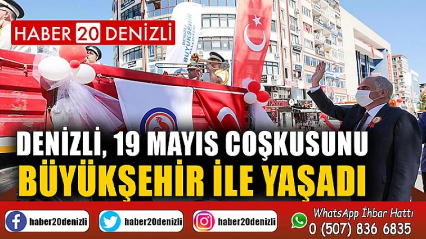 Denizli, 19 Mayıs coşkusunu Büyükşehir ile yaşadı