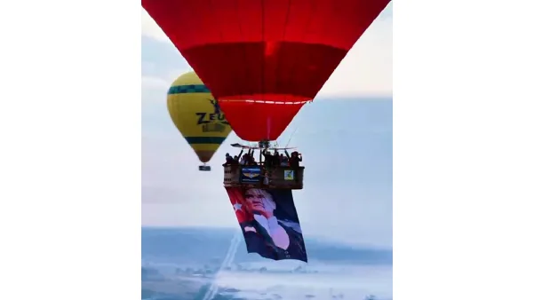 Cumhuriyet coşkusunda balonlar Türk bayraklarıyla gökyüzüne yükseldi