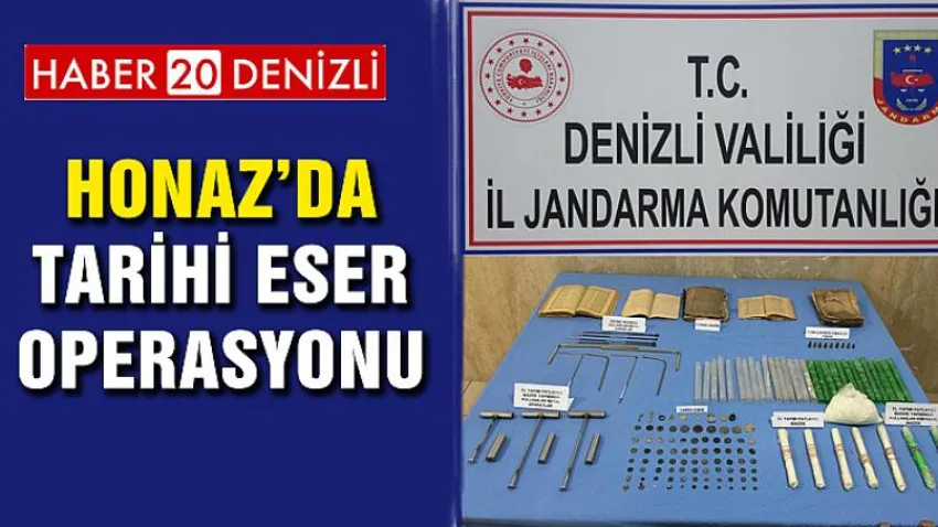 Honaz’da Tarihi Eser Operasyonu