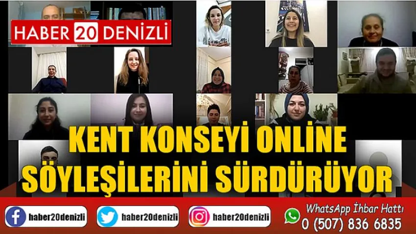 Kent Konseyi online söyleşilerini sürdürüyor