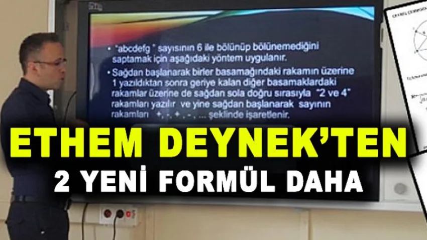 Ethem Deynek'ten 2 Yeni Formül Daha