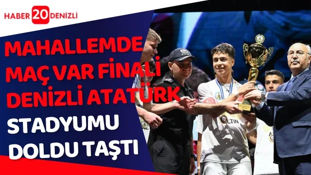 Mahallemde maç var finali çoşkuyla kutlandı