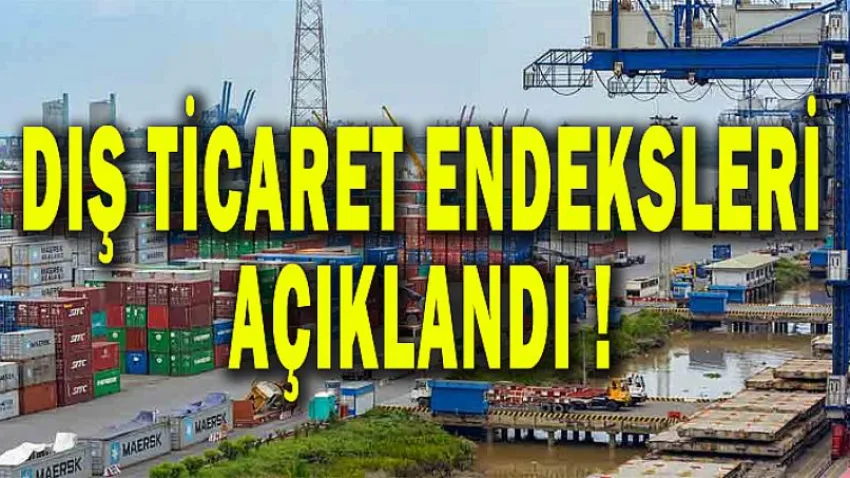 Dış Ticaret Endeksleri Açıklandı !!!