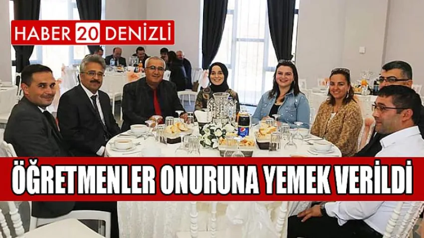 Öğretmenler Onuruna Yemek Verildi
