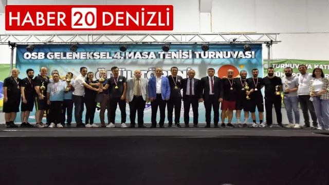 Denizli OSB Masa Tenisi Turnuvasında şampiyon belli oldu