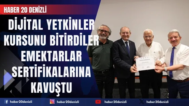 Dijital Yetkinler Kursunu tamamlayan emektarlar sertifikalarına kavuştu