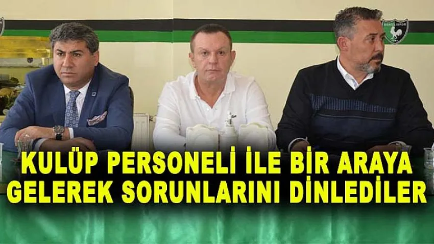Başkan Ali Çetin Kulüp Personeli ile Toplantı Yaptı