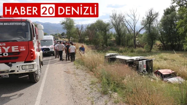 U dönüşü yapmak isteyen otomobil servis aracıyla çarpıştı: 6 yaralı